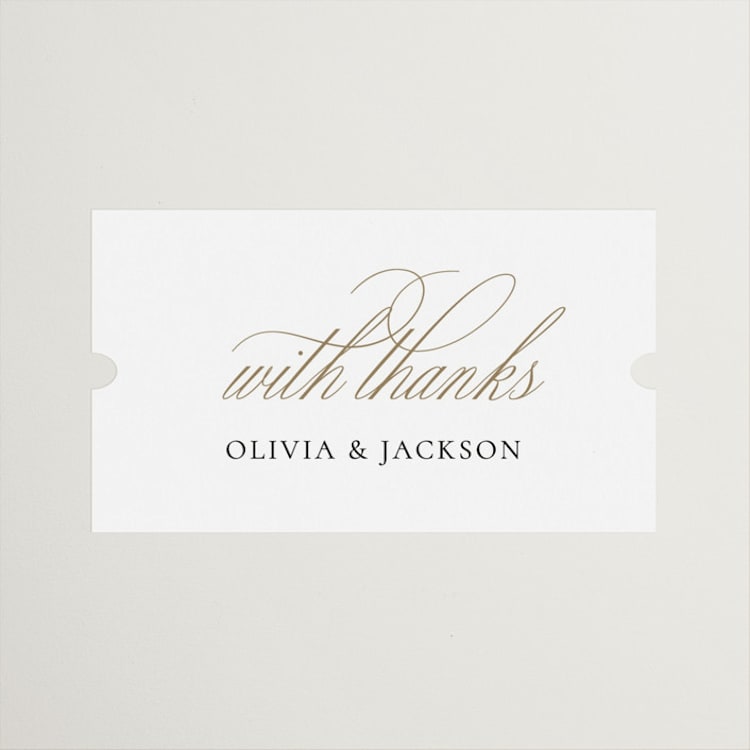 "Fineline" - Wedding Favor Stickers in Spun Sugar by Jessica Williams - Front