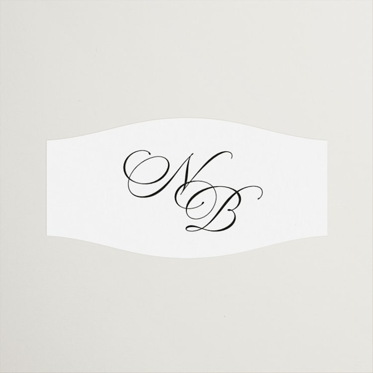 "Lake Como" - Wedding Favor Stickers in Diamond by Kate Ahn - Front