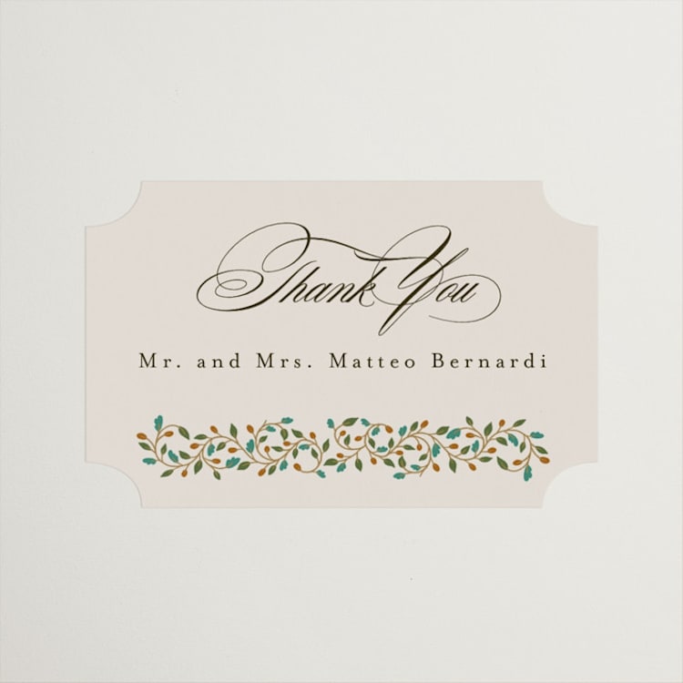 "Juliet" - Wedding Favor Stickers in Autumn by Ashlee Townsend - Front