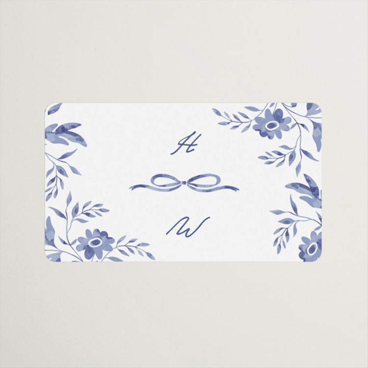 "Daisy Toile" - Wedding Favor Stickers in Willow by Susan Zinader - Front