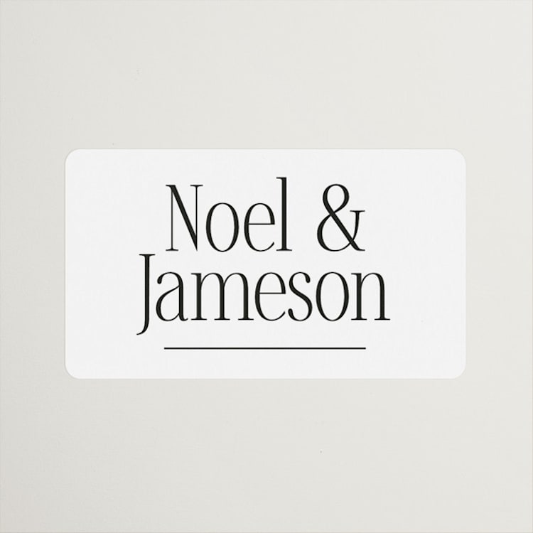 "Modern Space" - Wedding Favor Stickers in Cloud by Ashlee Townsend - Front