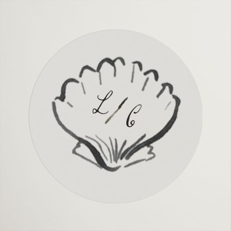 "Puglia" - Wedding Favor Stickers in Rock by Pati Cascino - Front