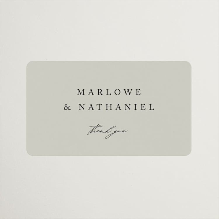"Astoria" - Wedding Favor Stickers in Spring by Kelly Schmidt - Front