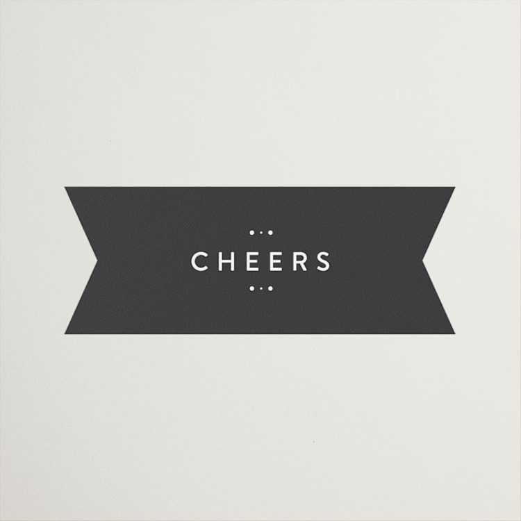 "Modern Glam" - Wedding Favor Stickers in Soft Black by Camille Robinson - Front