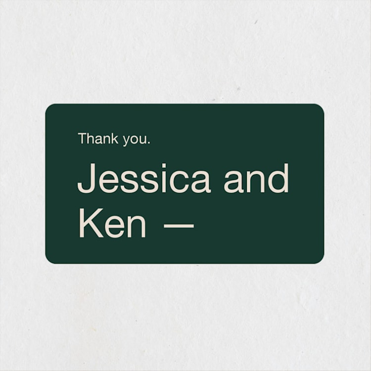 "Proposal" - Wedding Favor Stickers in Buff by Jack Knoebber - Front