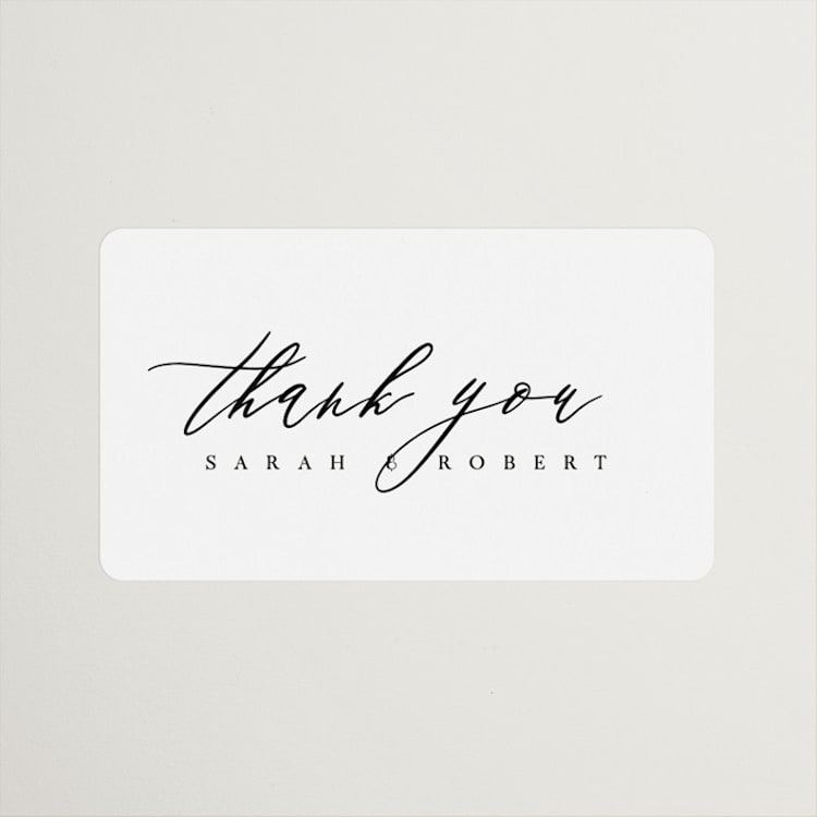 "Corison" - Wedding Favor Stickers in Classic by Kelly Schmidt - Front