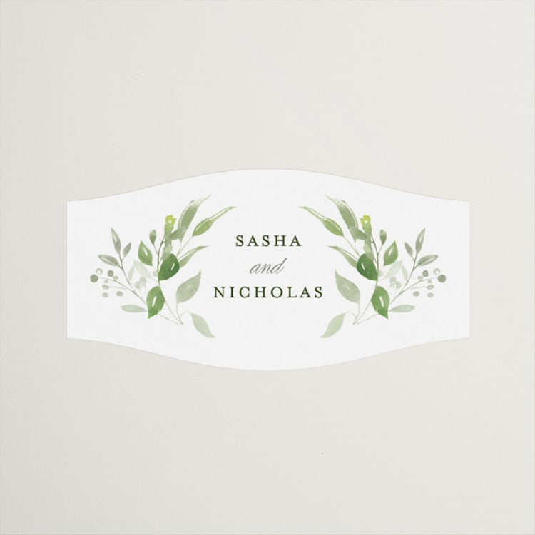 "Verdure" - Wedding Favor Stickers in Garden by Leah Bisch - Front