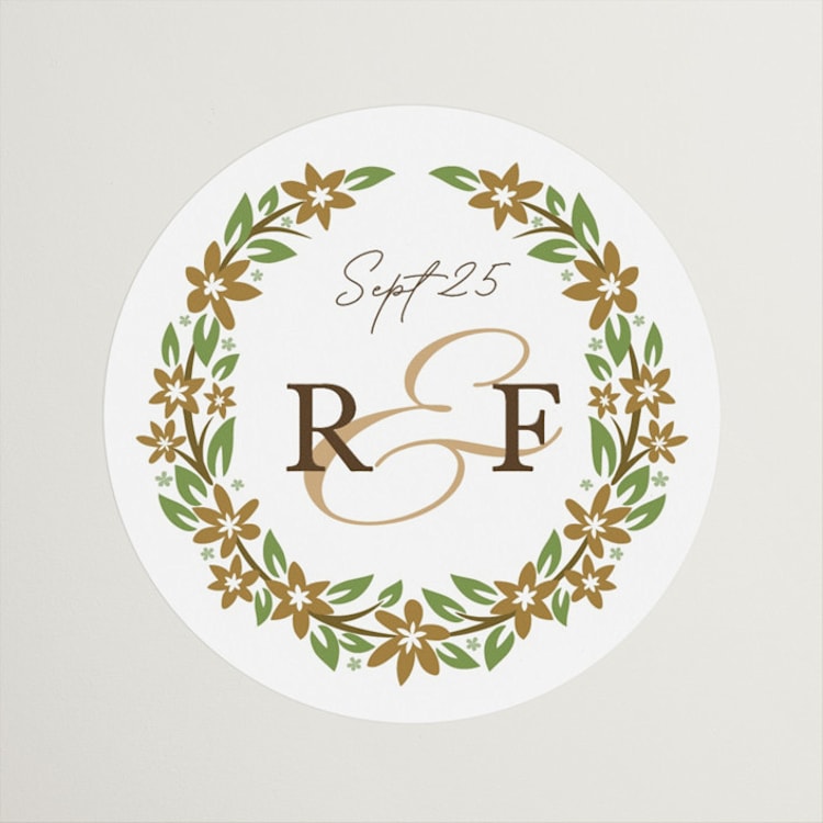 "In the country" - Wedding Favor Stickers in Forest by Paper Sun Studio - Front