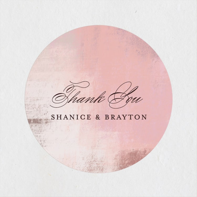 "Soft Overlay" - Wedding Favor Stickers in Cloud by Mansi Verma - Front
