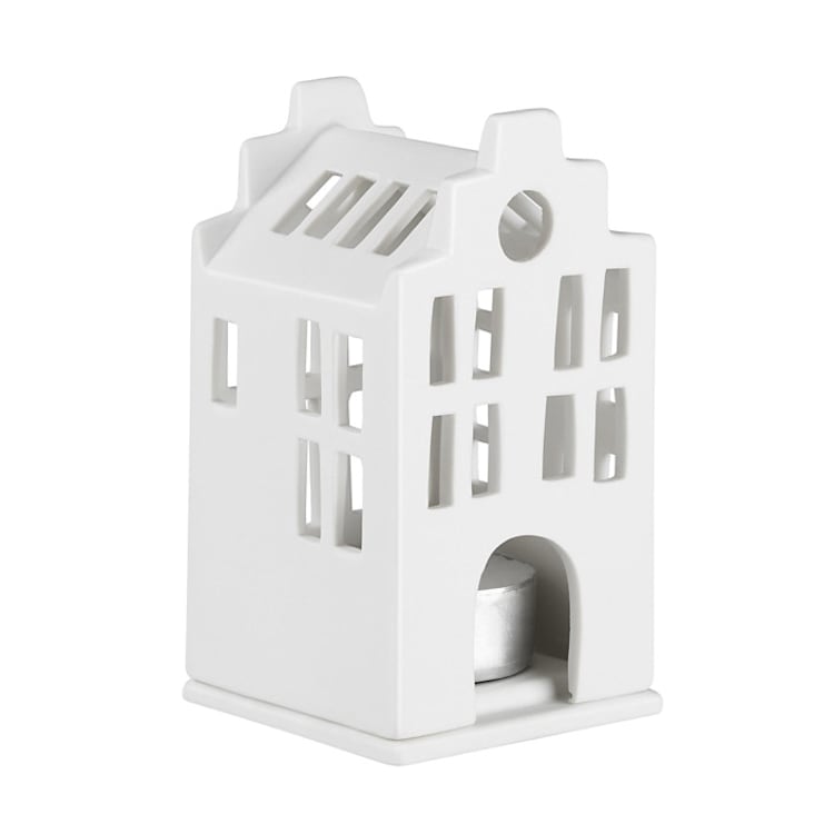 "Village House - Townhouse Stepped Gable Roof - 4.3"" - Christmas Decorations in white by Räder Designs