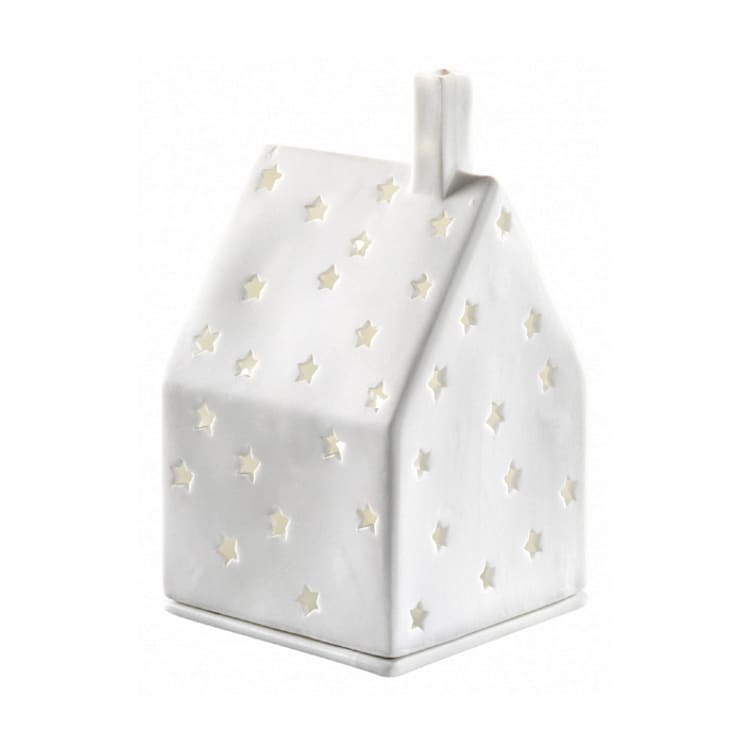 "Village House - Stars - 3.9"" - Christmas Decorations in white by Räder Designs