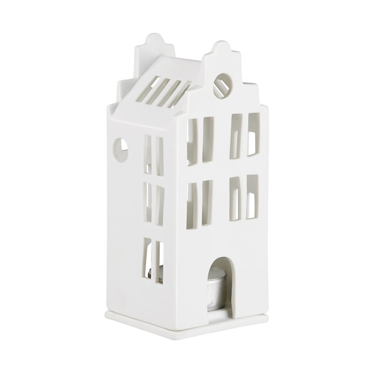 "Village House - Canal House Stepped Gable Roof - 5.3"" - Christmas Decorations in white by Räder Designs