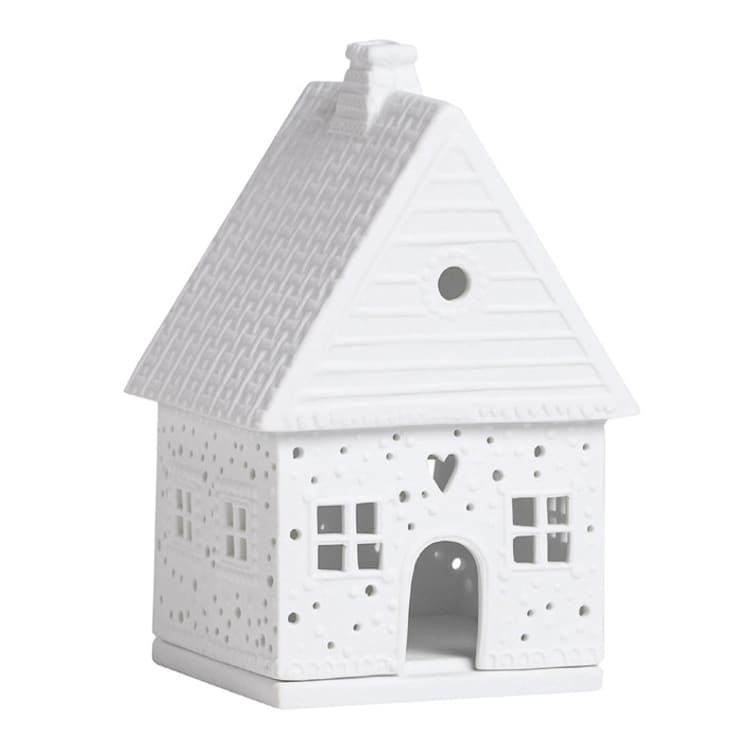 "Village House - Gingerbread House Small - 5.5"" - Christmas Decorations in white by Räder Designs