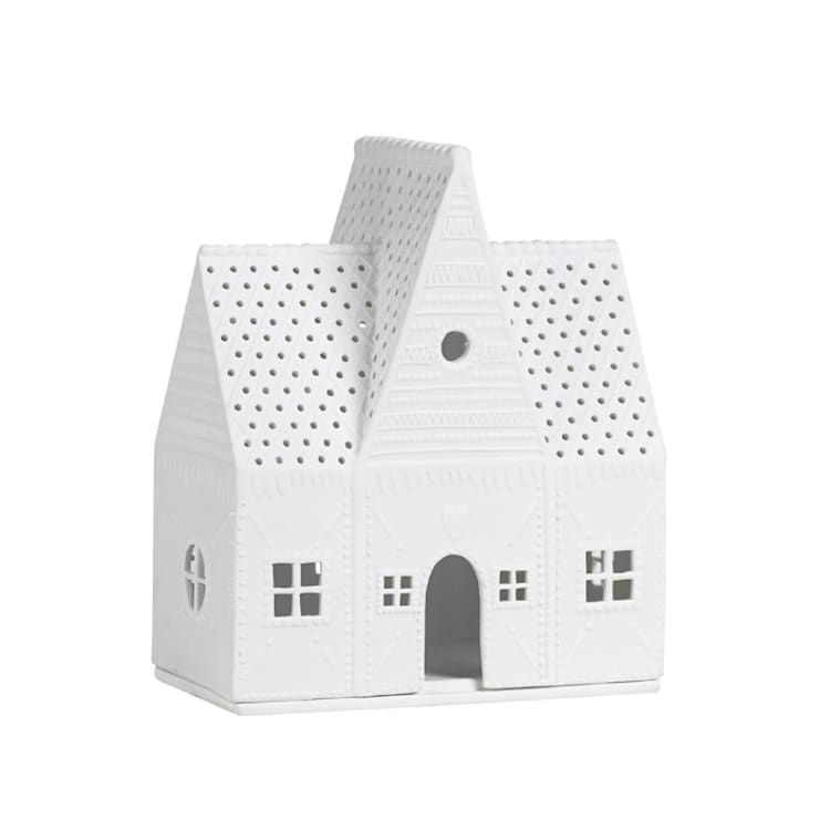 "Village House - Gingerbread House Large - 7.9"" - Christmas Decorations in white by Räder Designs