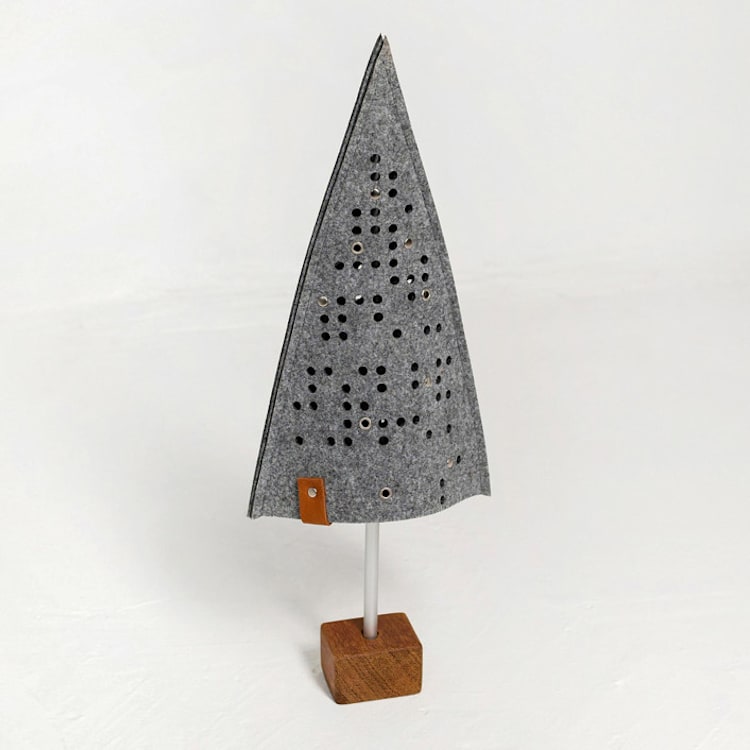 "Gray felt Christmas tree, 1 pc." - Christmas Decorations in pink by Decomundo Home