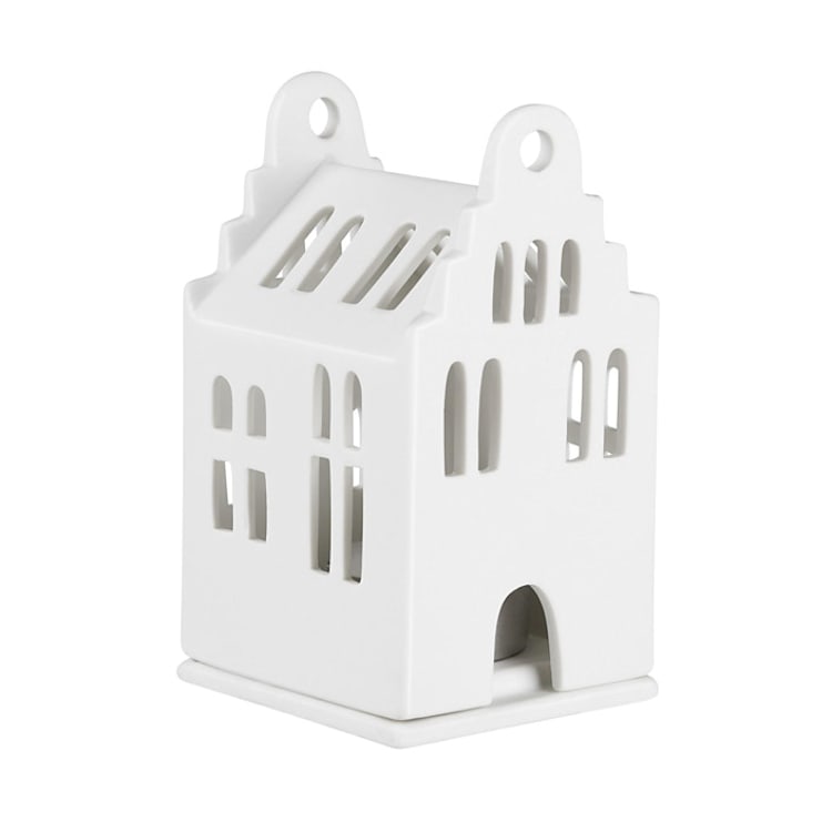 "Village House - Small Stepped Gable Roof - 4.1"" - Christmas Decorations in white by Räder Designs