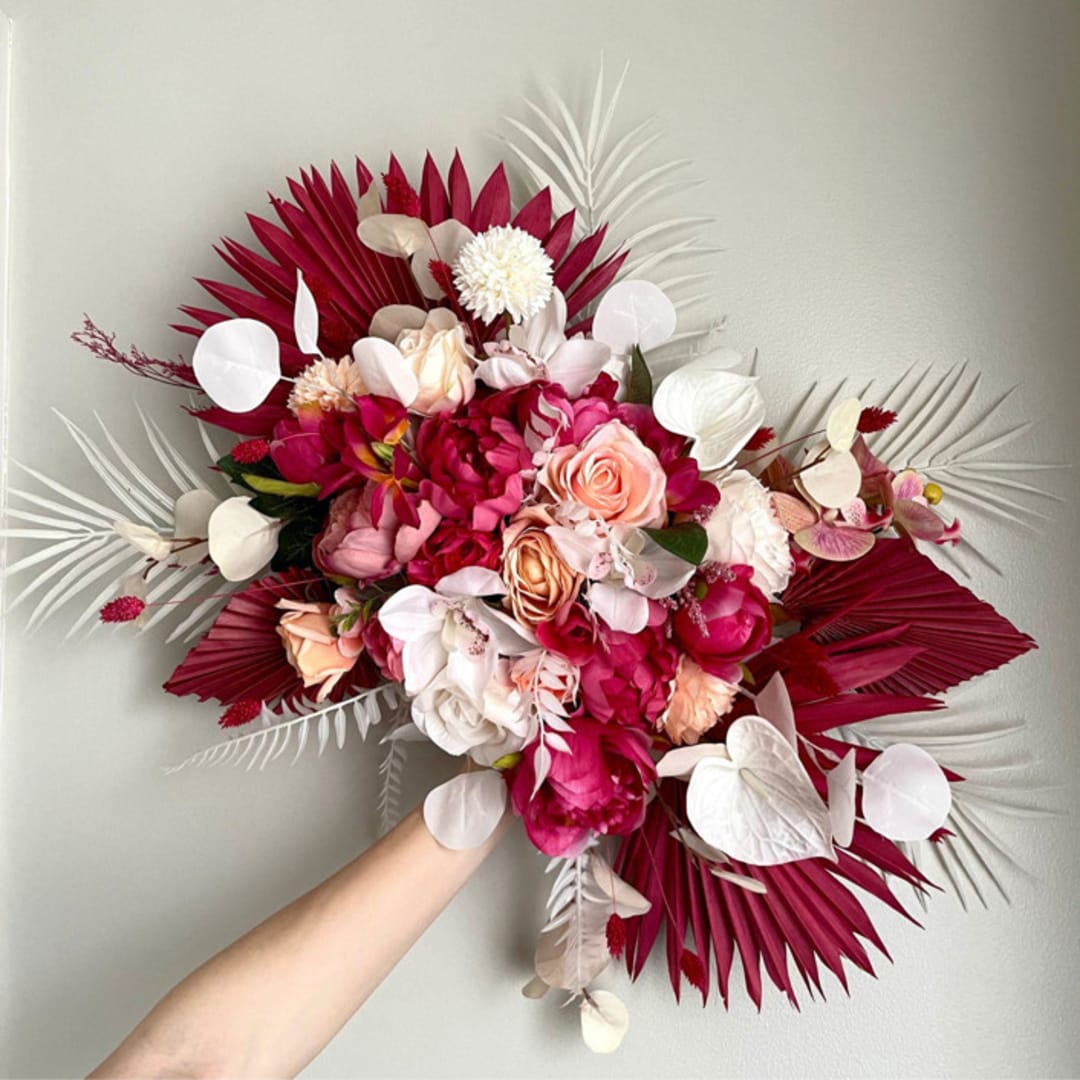 "Hot Pink Fuchsia Arch Flowers" - Aisle and Chair Decor in pink by Bird of Paradise OS