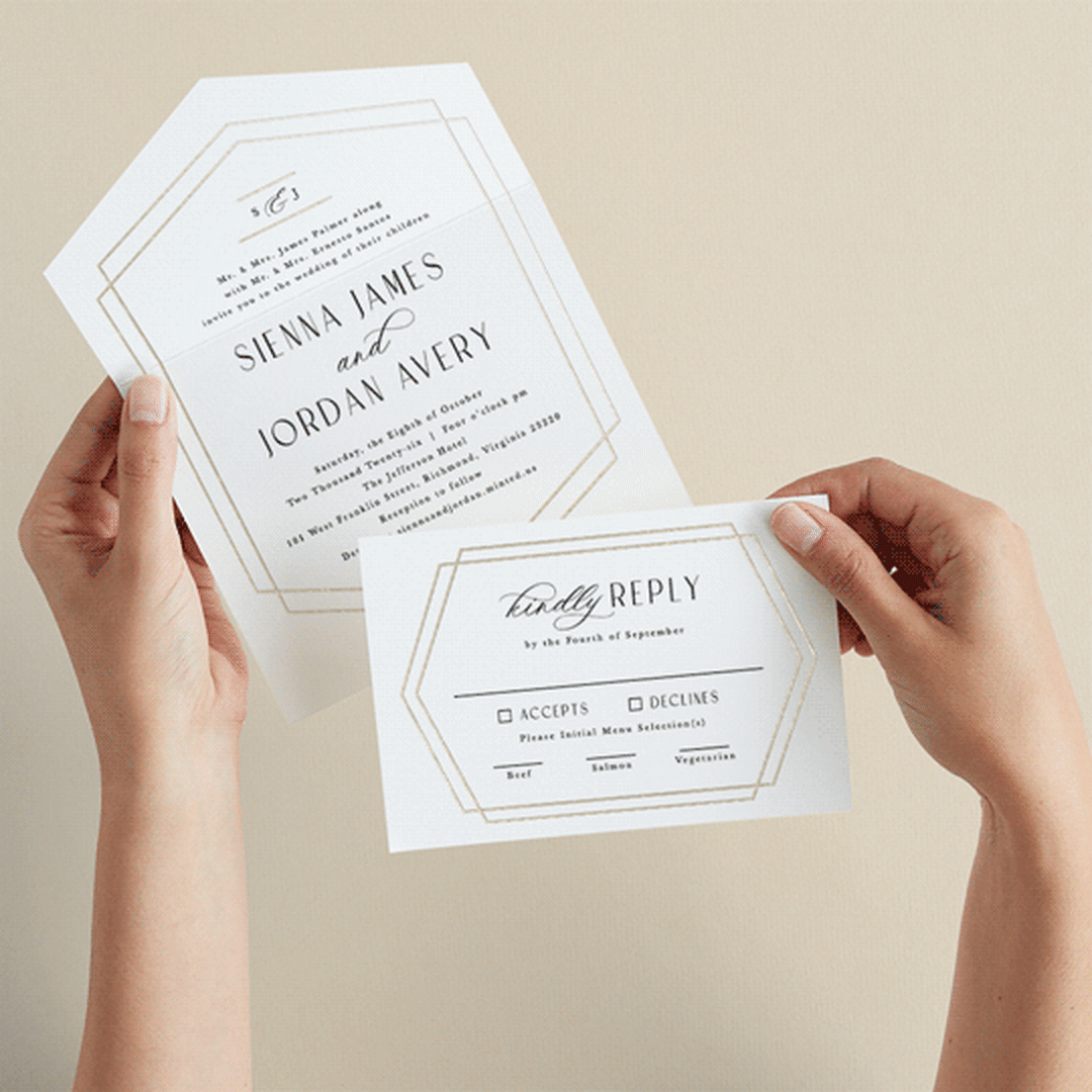 "Formally" - Savvy Wedding Invitations in Cloud by Carly Reed Walker - Animated View