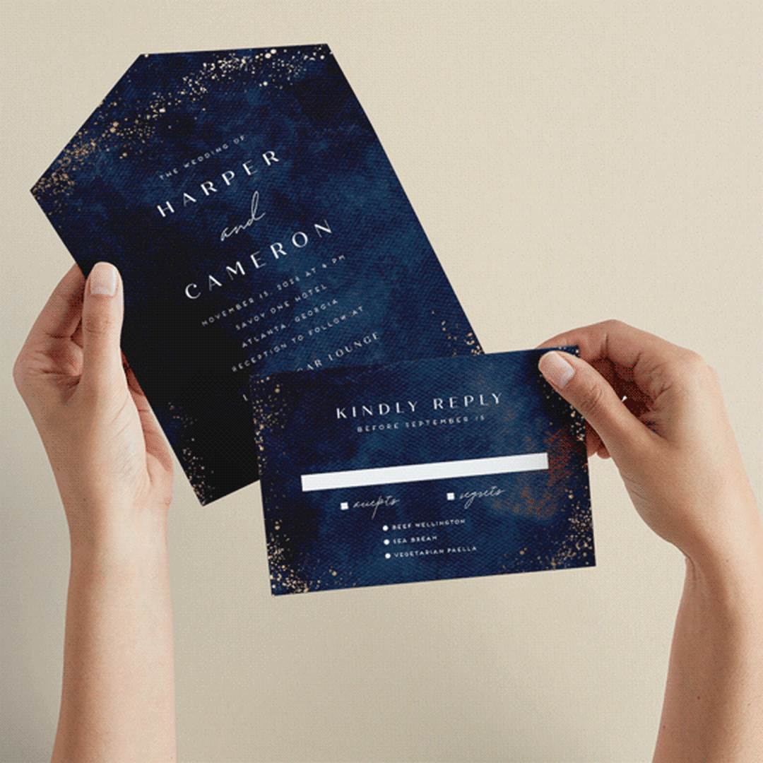 "oponki" - Savvy Wedding Invitations in Deep Sea by chocomocacino - Animated View