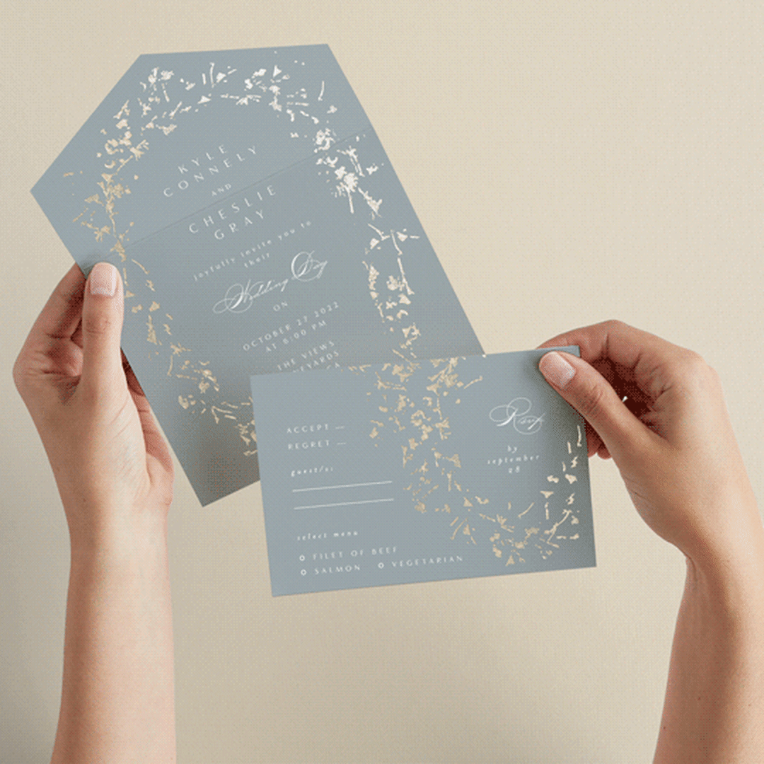 "love drops" - Savvy Wedding Invitations in Pale by Phrosné Barwood - Animated View