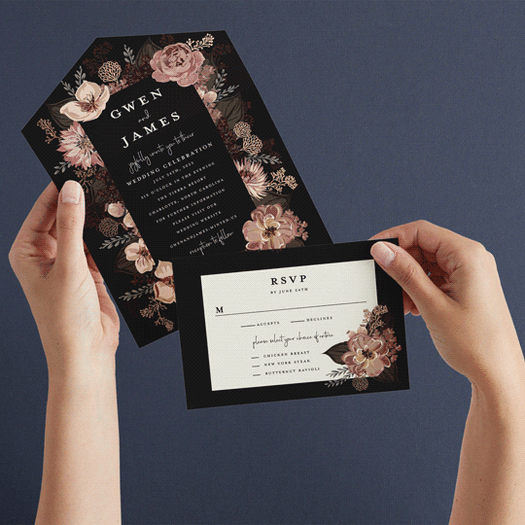 "Embracing" - Savvy Wedding Invitations in Autumn by Susan Moyal - Animated View