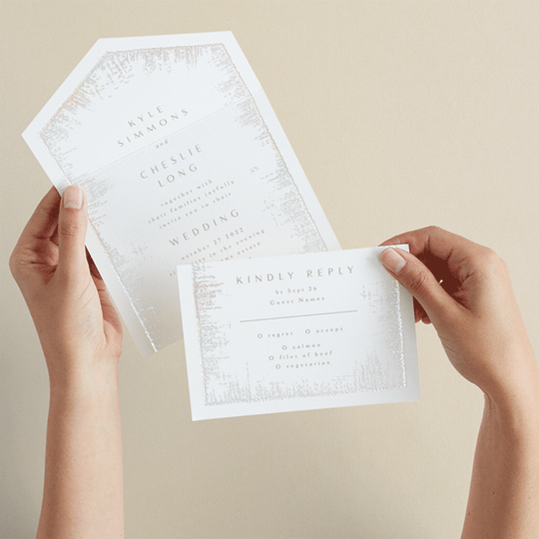 "Dazzling" - Savvy Wedding Invitations in Opal by Phrosné Barwood - Animated View