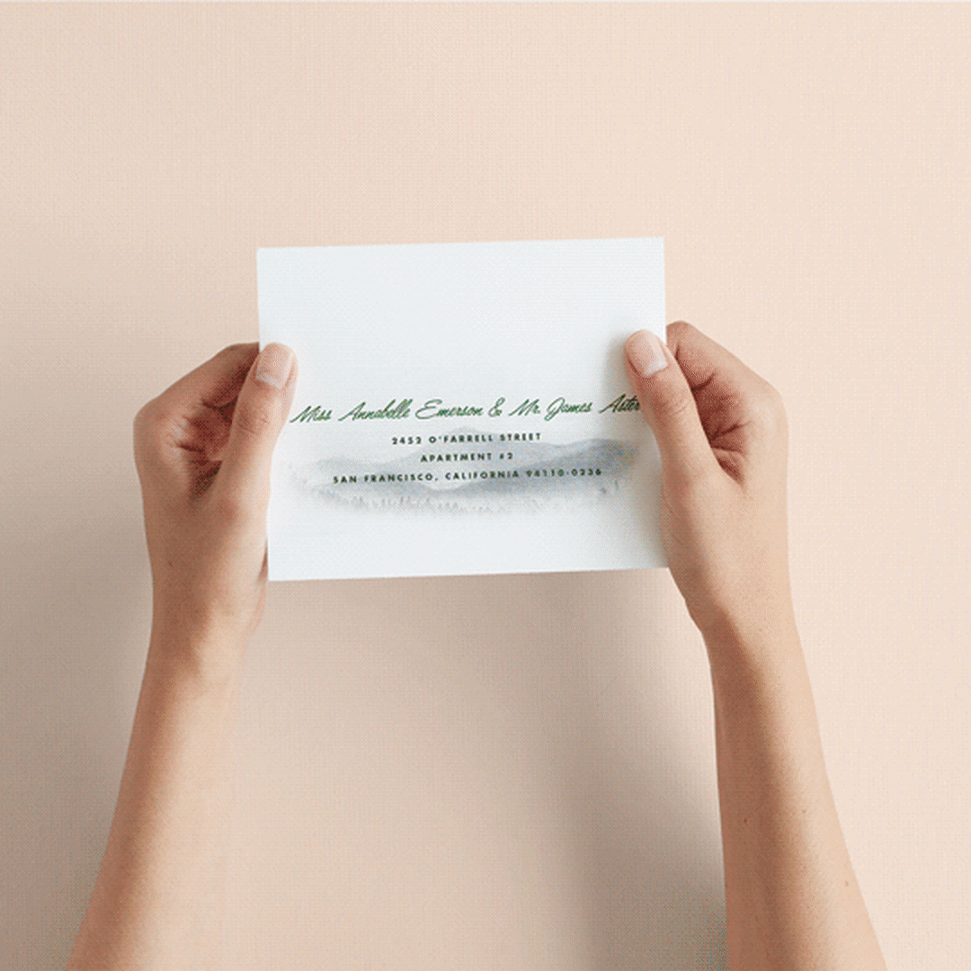 "Adventure Begins" - Savvy Wedding Invitations in Forest by Elly - How it works