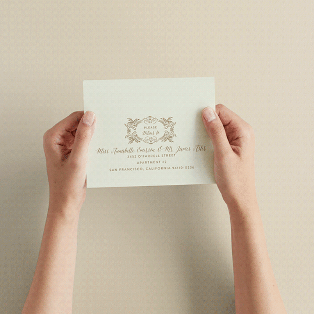 "Wedding Enchantment" - Savvy Wedding Invitations in Midnight by Chris Griffith - How it works