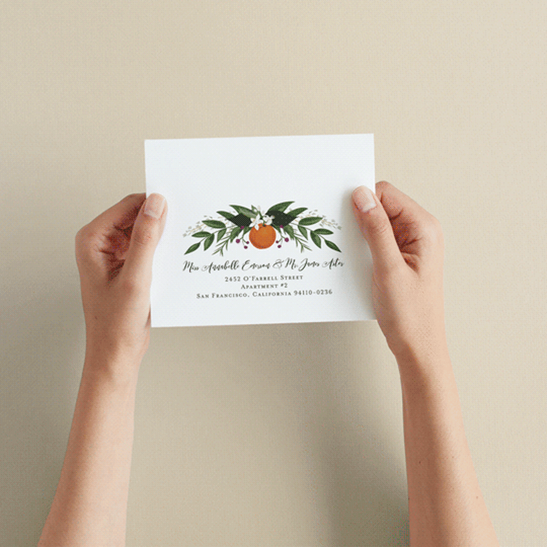 "Orange Blossoms" - Savvy Wedding Invitations in Pearl by Susan Moyal - How it works