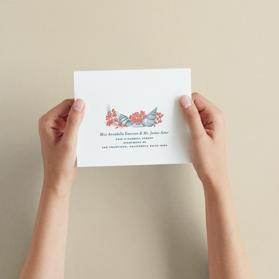 "Deep Blue" - Savvy Wedding Invitations in Deep Blue by Paper Sun Studio - How it works