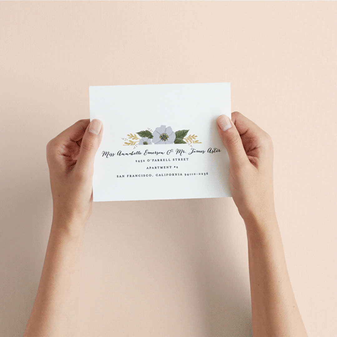 "Floral Ring" - Savvy Wedding Invitations in Atlantic by Karidy Walker - How it works