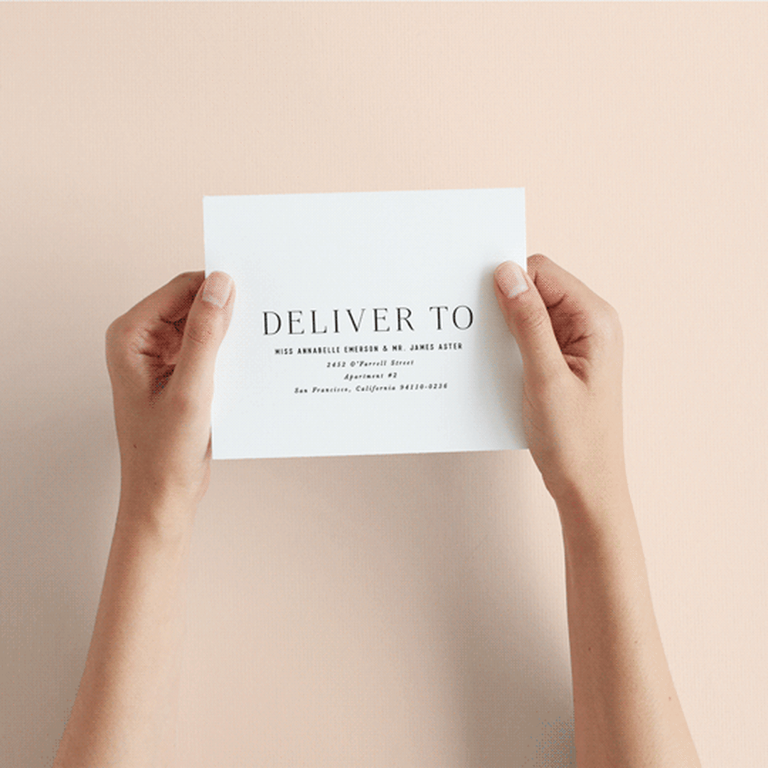 "Namely" - Savvy Wedding Invitations in Pearl by Hooray Creative - How it works