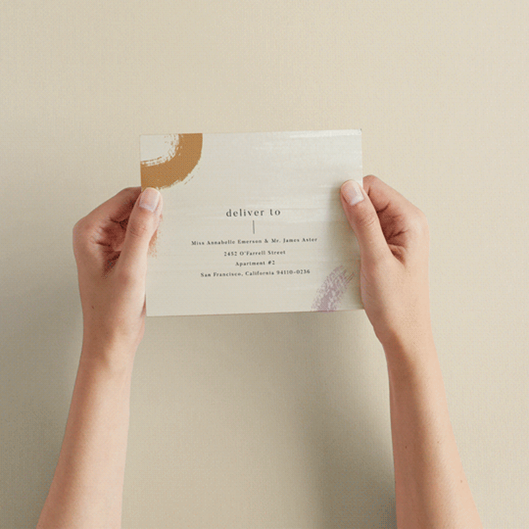 "Lineup" - Savvy Wedding Invitations in Latte by Jennifer Lew - How it works