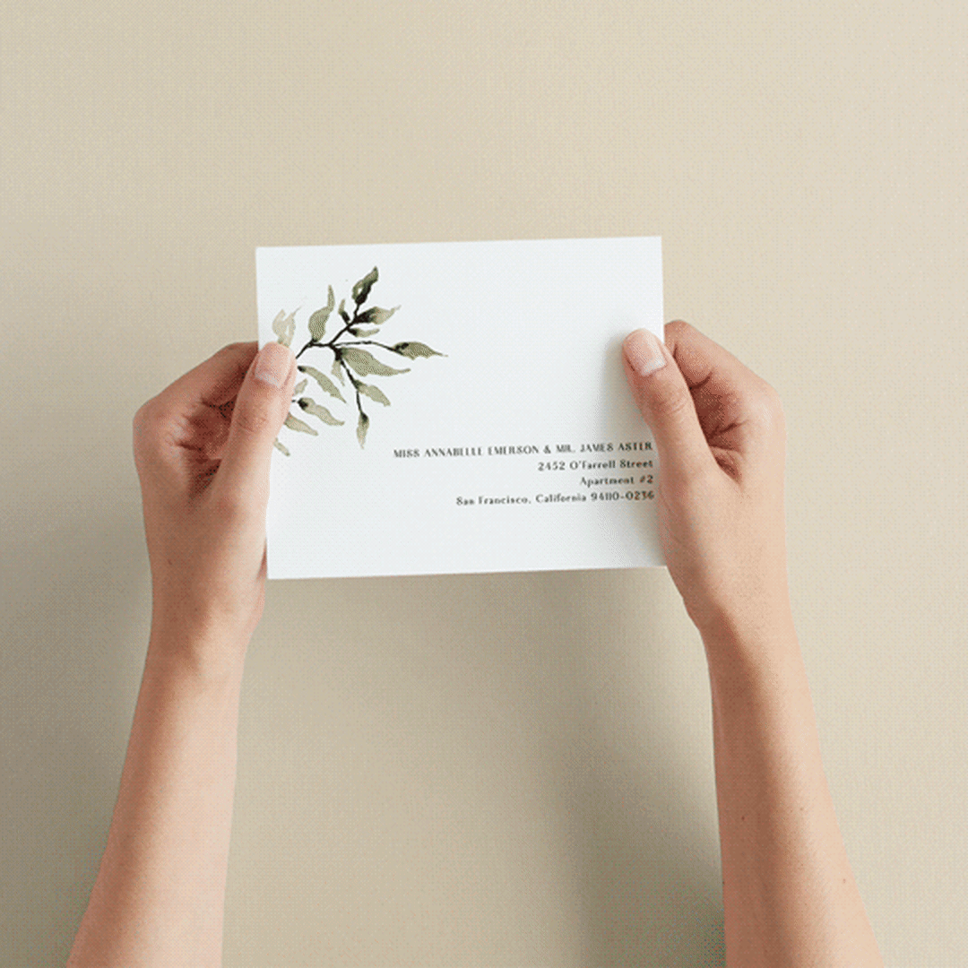 "Rural Romance" - Savvy Wedding Invitations in Leaf by Chris Griffith - How it works