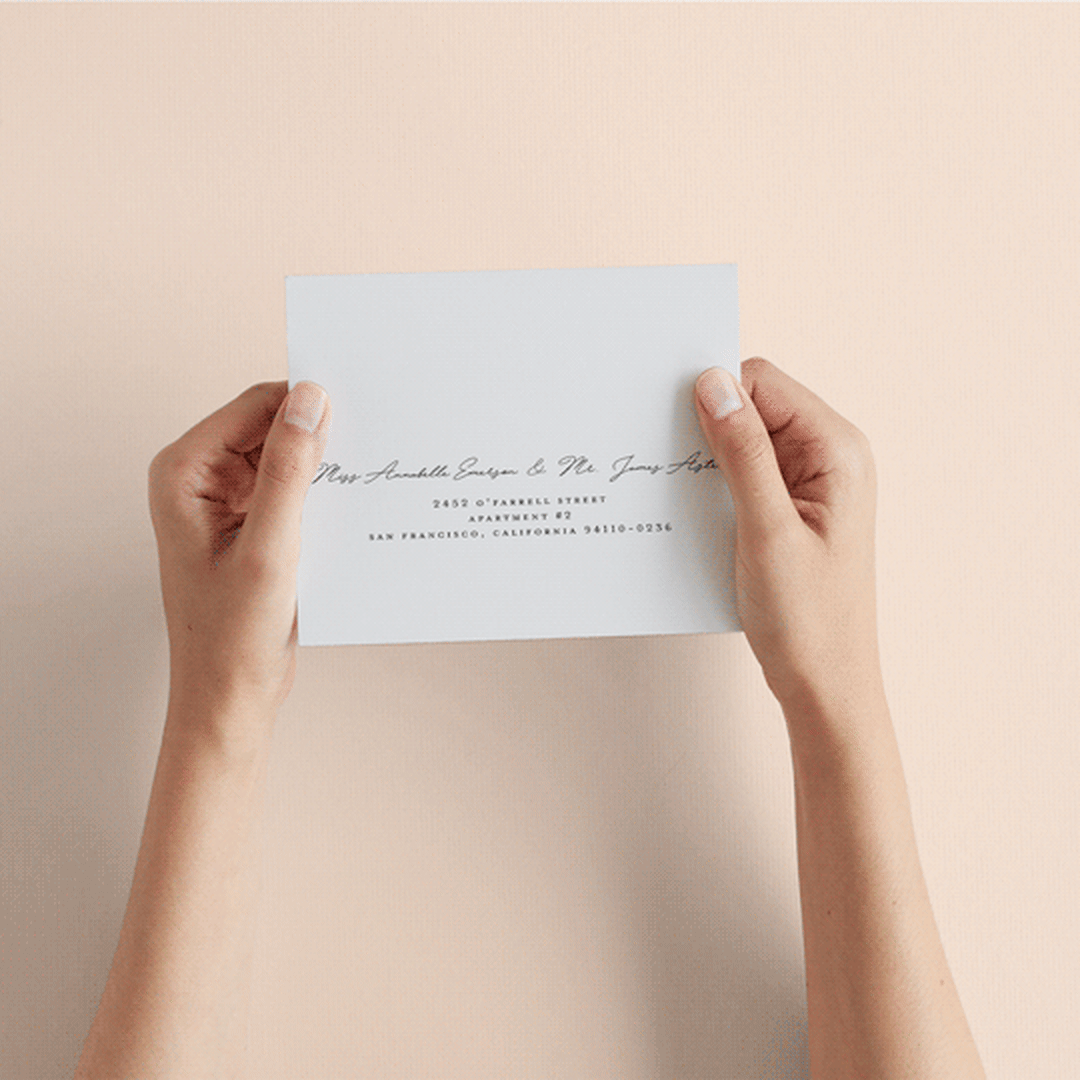 "A Sketched Wreath" - Savvy Wedding Invitations in Concrete by Plain White Paper Co - How it works