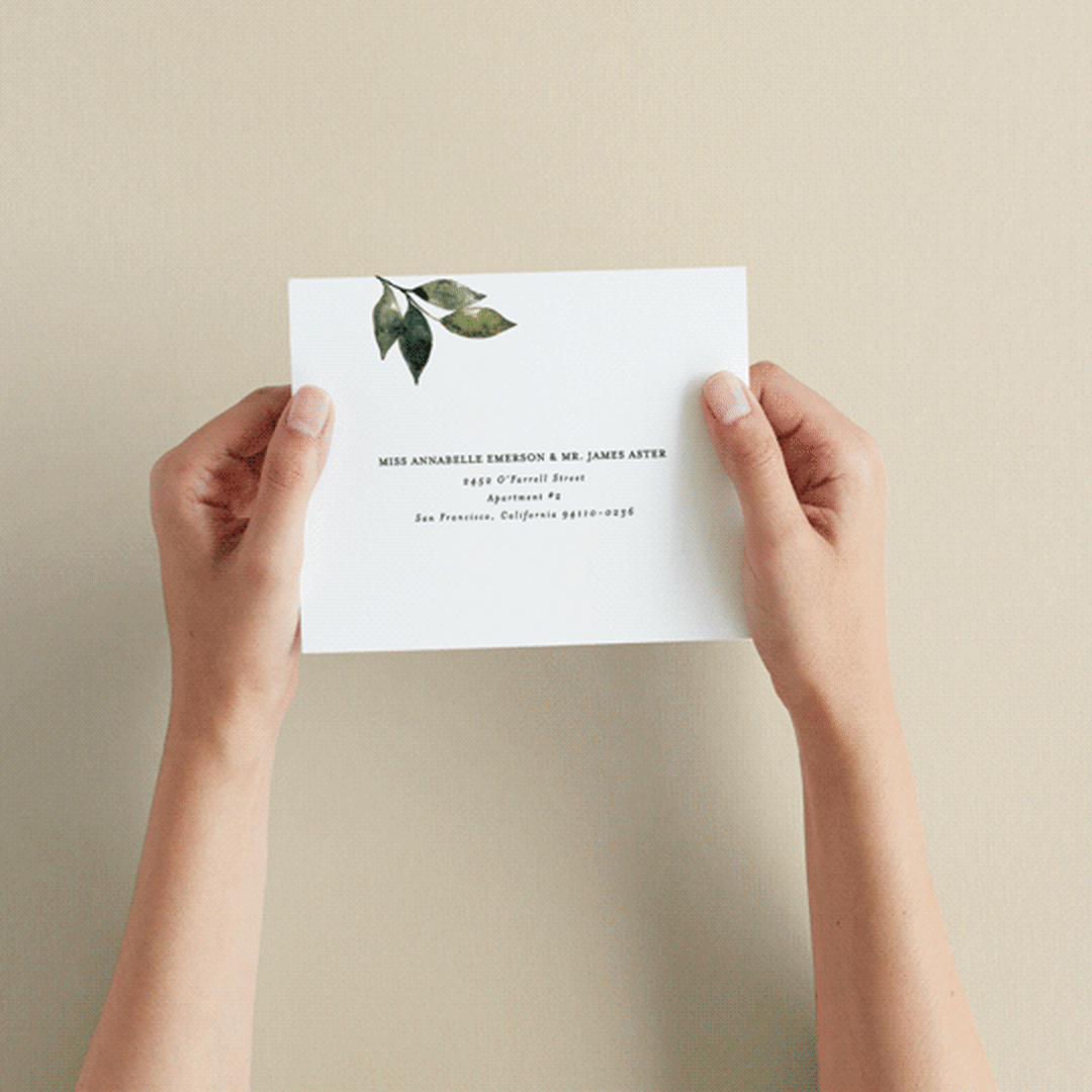 "Clearing" - Savvy Wedding Invitations in Leaf by Alethea and Ruth - How it works