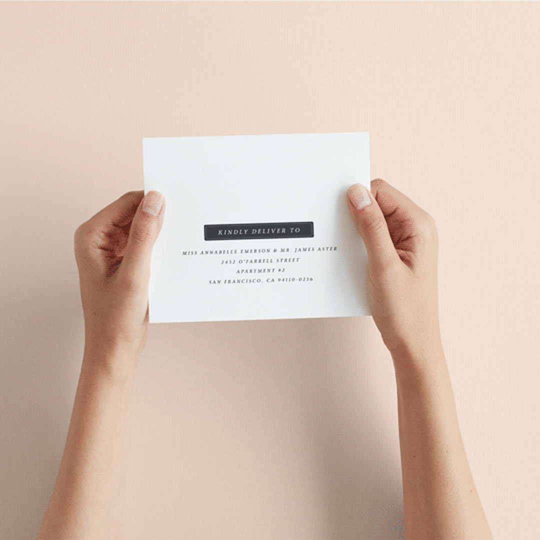 "Crescendo" - Savvy Wedding Invitations in Snow by Griffinbell Paper Co. - How it works