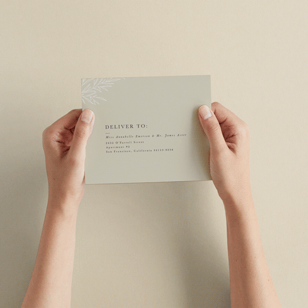 "Herb Garden" - Savvy Wedding Invitations in Taupe by Sarah Brown - How it works