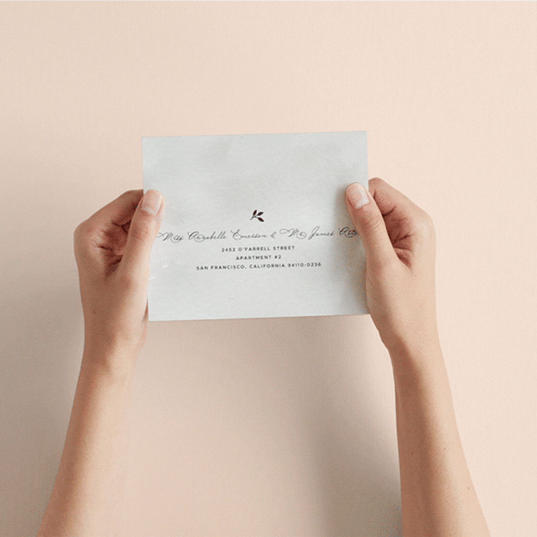"Elegant Crest" - Savvy Wedding Invitations in Stone by Ariel Rutland - How it works