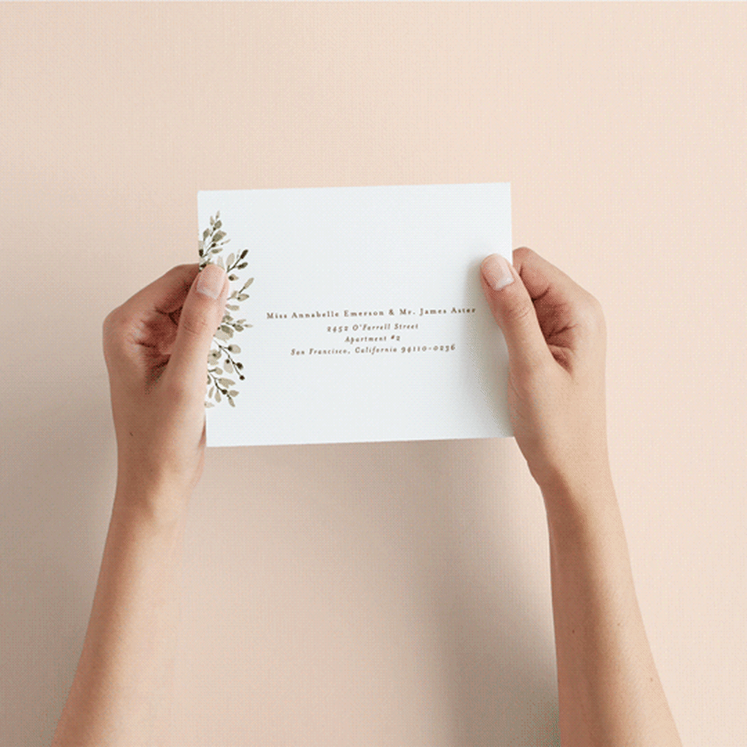 "Wedding Fields" - Savvy Wedding Invitations in Fern by Chris Griffith - How it works