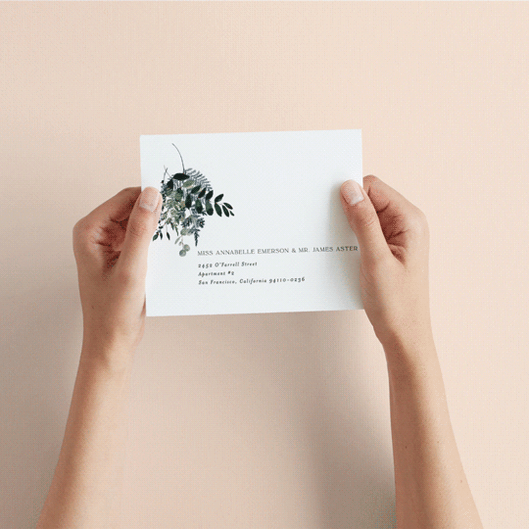 "On and On" - Savvy Wedding Invitations in Botanical Bouquet by Design Lotus - How it works