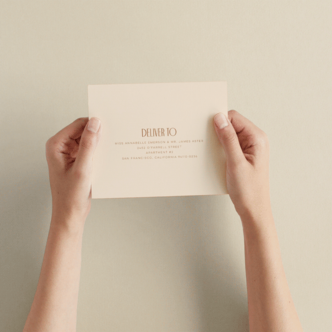 "Classic Touch" - Savvy Wedding Invitations in Rust by April Astudillo - How it works