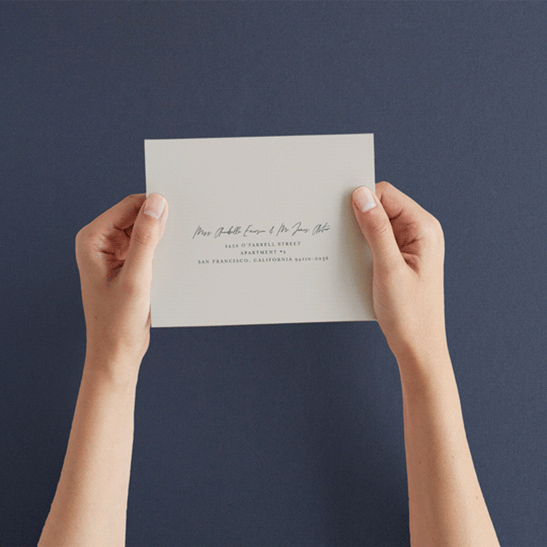 "Vista" - Savvy Wedding Invitations in Forest by Melanie Severin - How it works