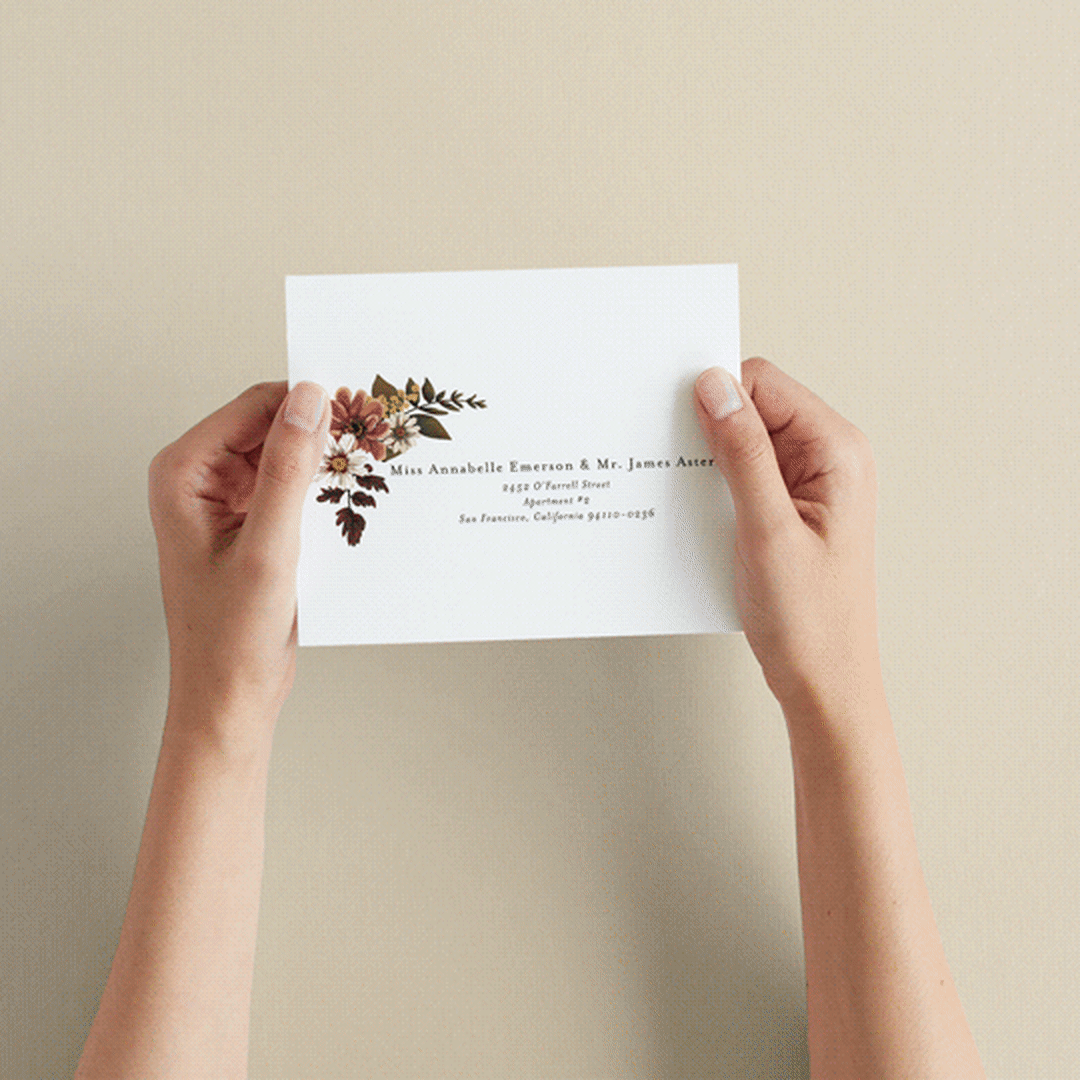 "Falling In Love" - Savvy Wedding Invitations in Harvest by Susan Moyal - How it works