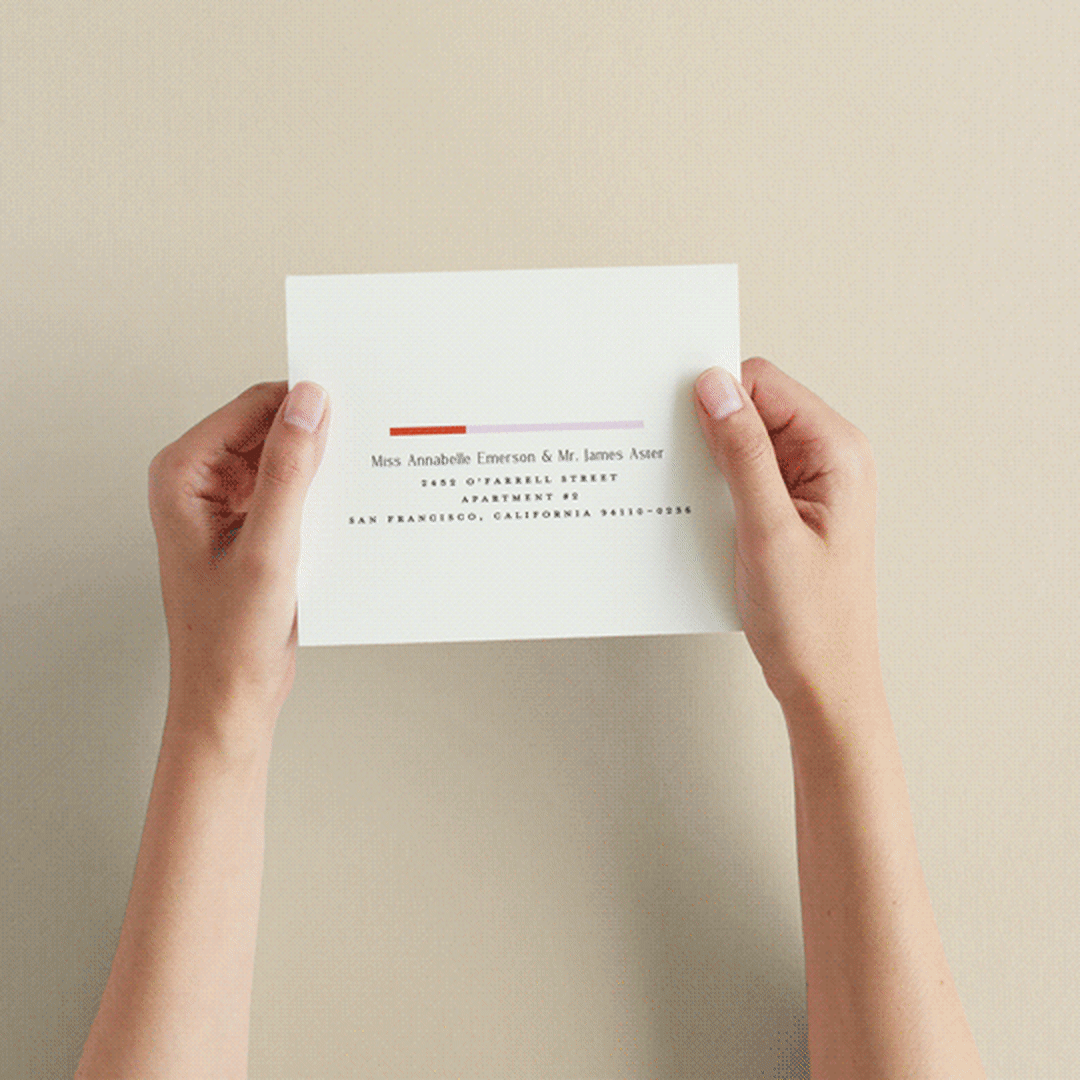 "Quilted Grid" - Savvy Wedding Invitations in Petal by Morgan Kendall - How it works