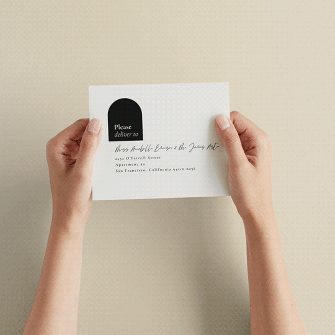 "view to behold" - Savvy Wedding Invitations in Onyx by letterfix - How it works