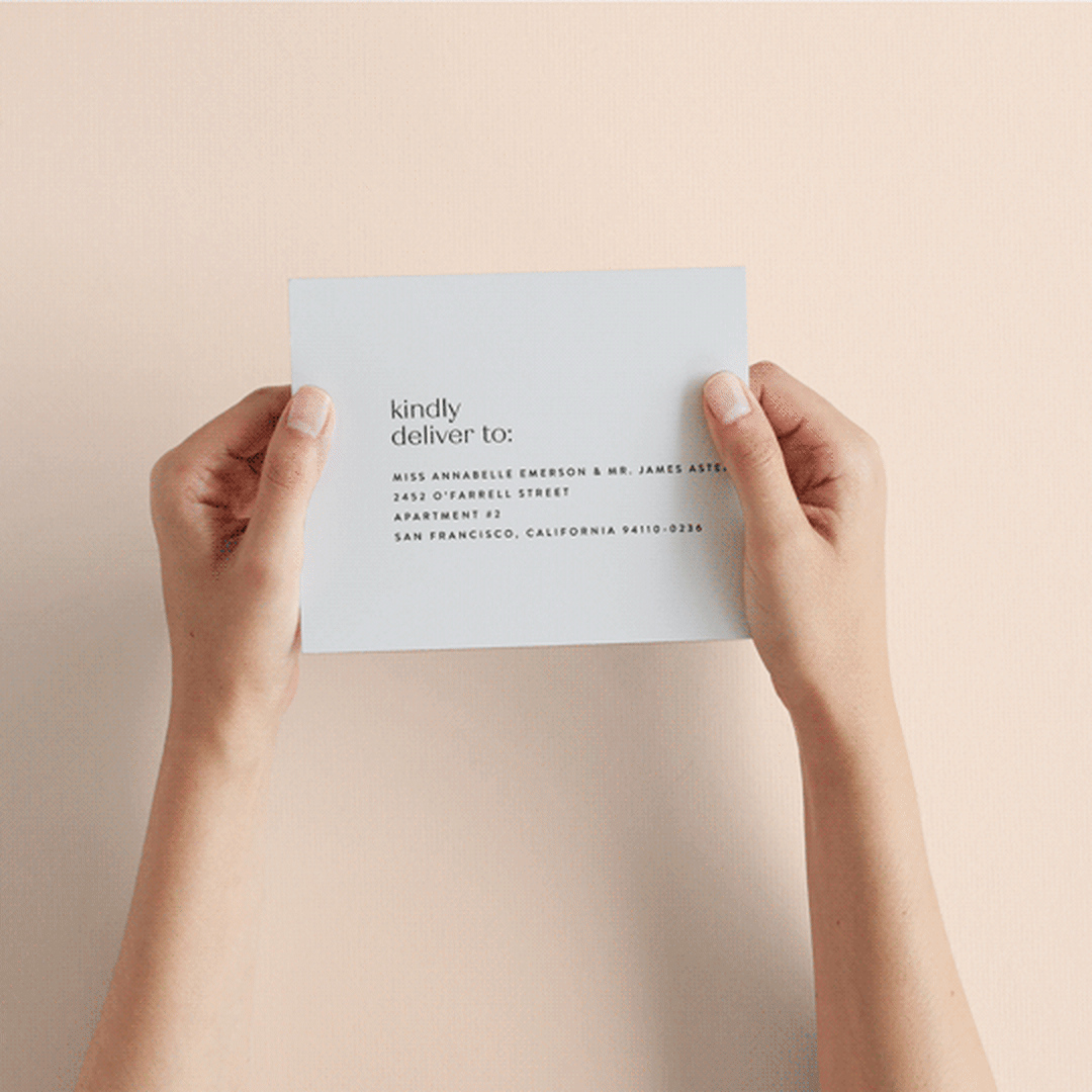 "Align" - Savvy Wedding Invitations in Linen by JoAnn Jinks - How it works