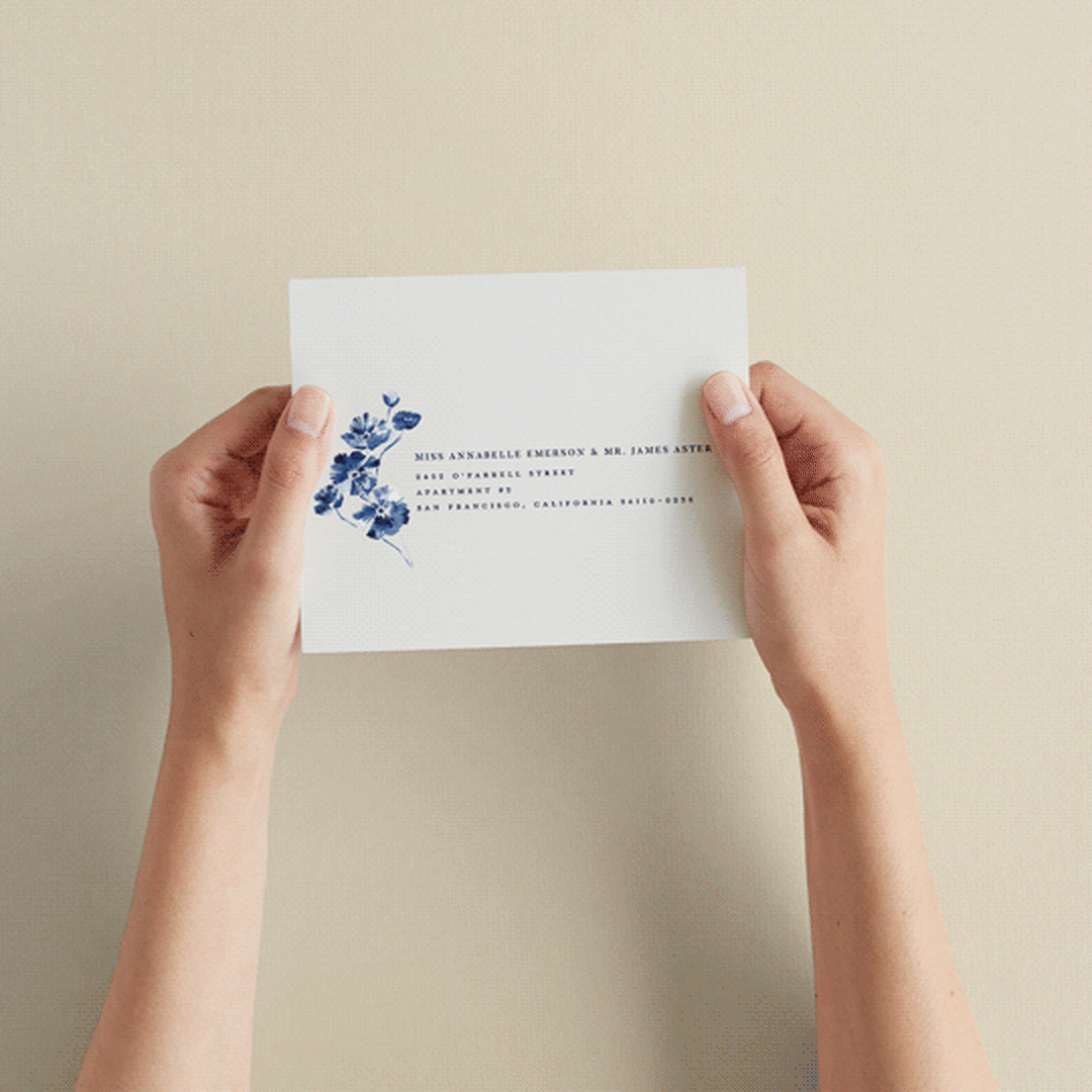 "Poppies" - Savvy Wedding Invitations in Klein by Pati Cascino - How it works