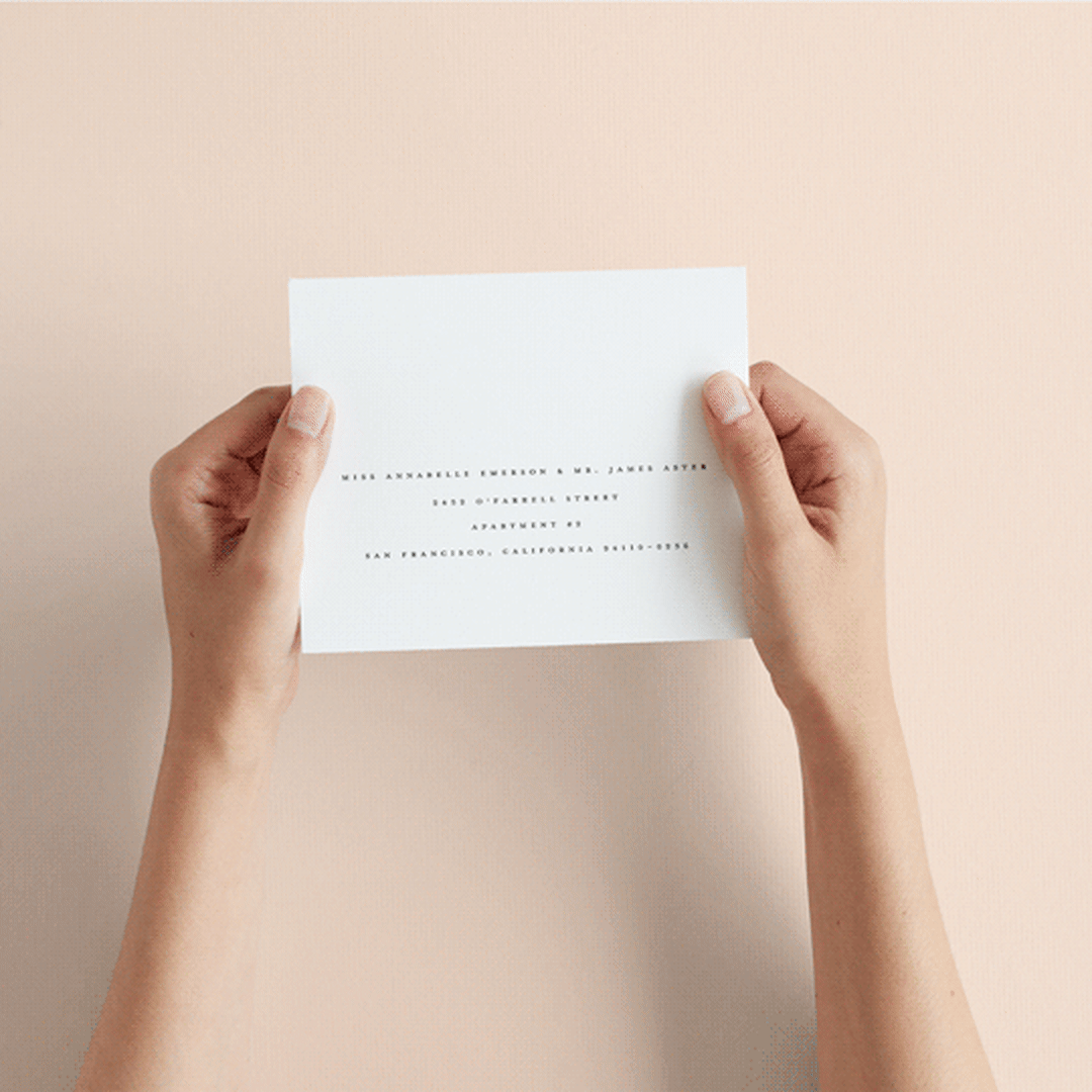 "Slate" - Savvy Wedding Invitations in Bridal Veil by Up Up Creative - How it works