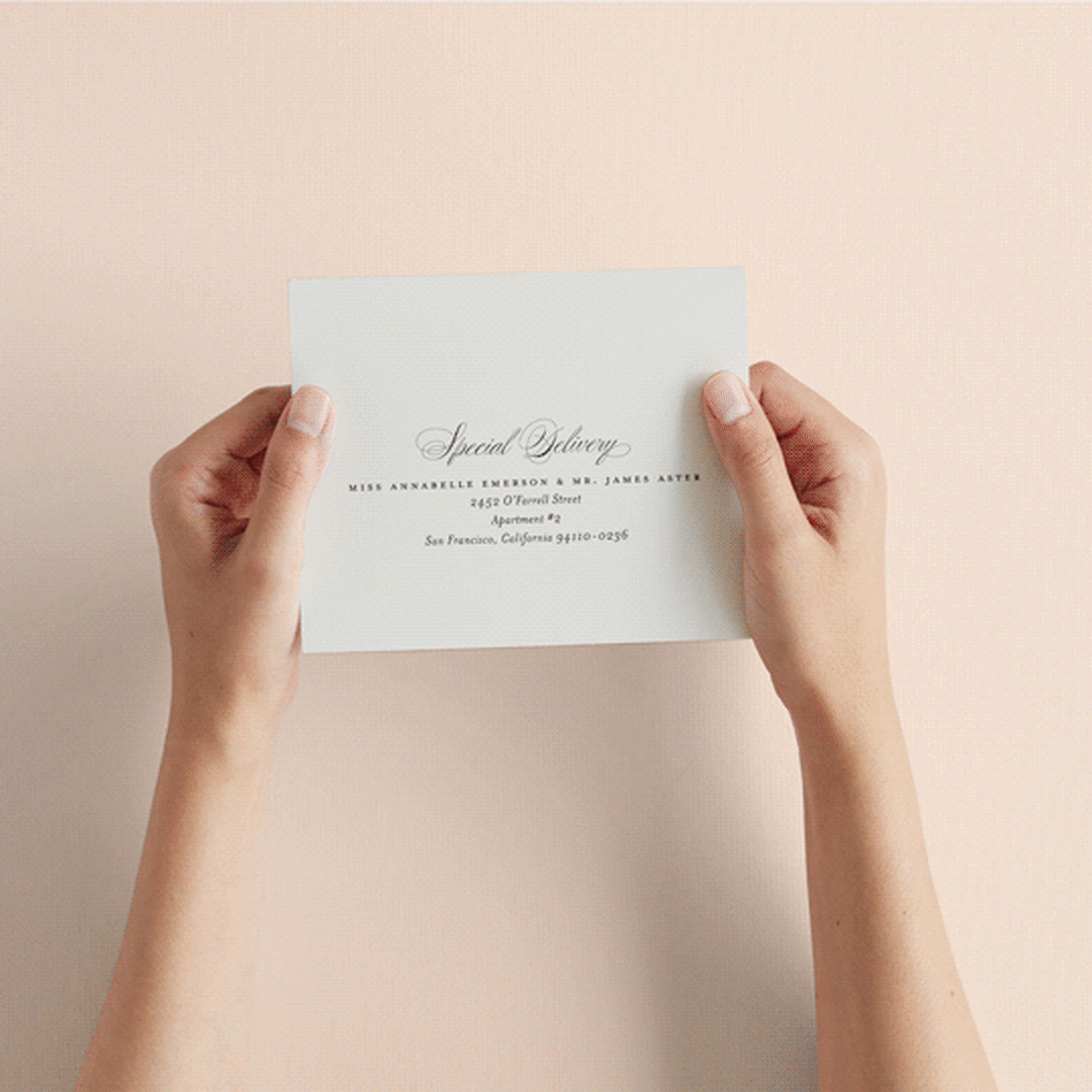 "Tandem" - Savvy Wedding Invitations in Buttercream by Jessica Williams - How it works